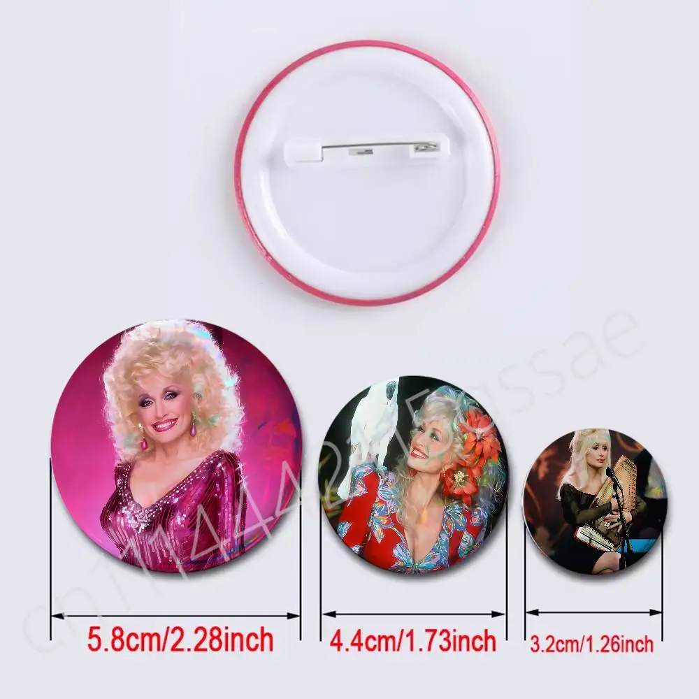 I Will Always Love You D-Dolly P-Parton 25/32/44/58/75mm Round Cosplay Pin Bag Decor Fans Collect Friends Gifts Brooch Souvenir