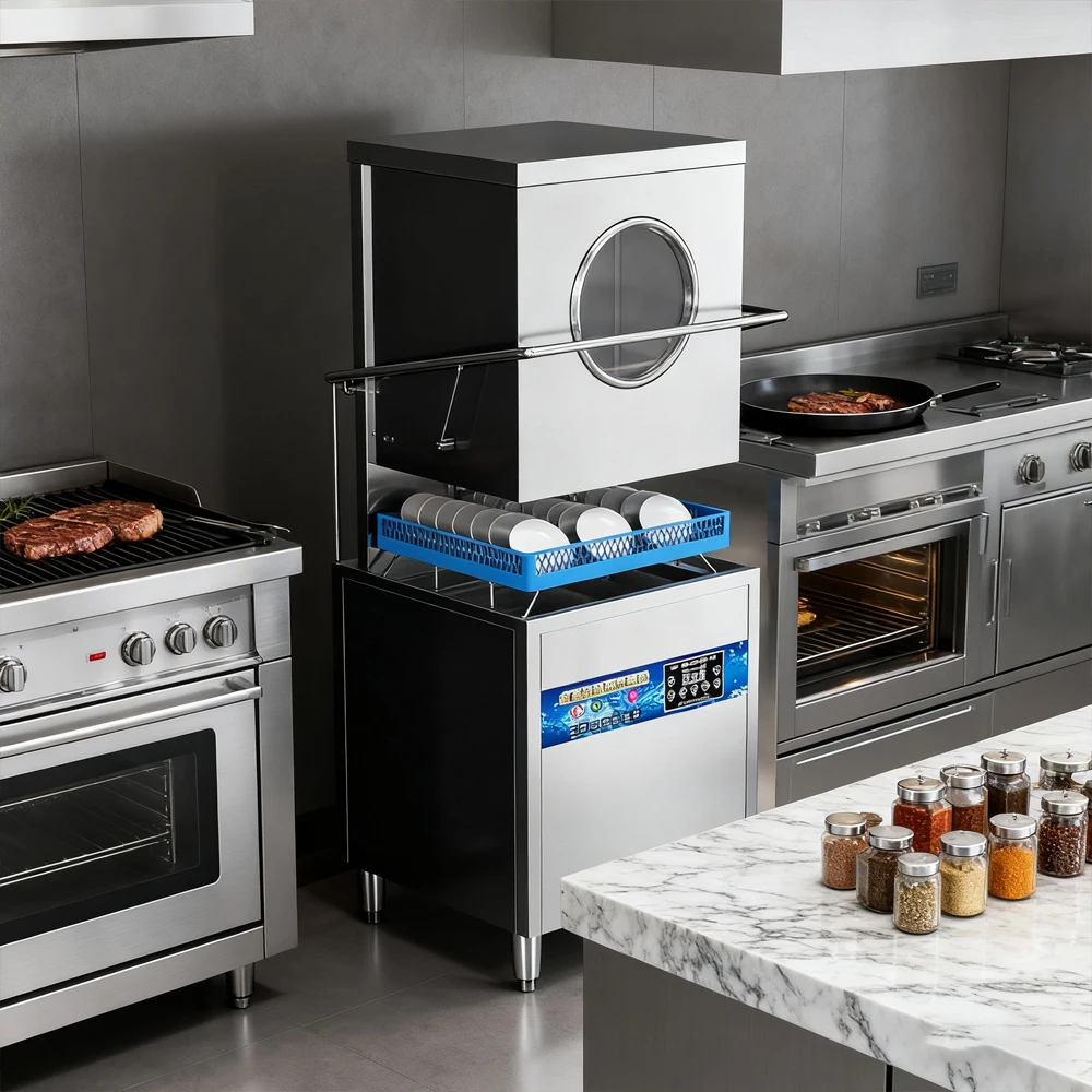 

Профессиональная автоматическая коммерческая посудомоечная машина для ресторанов, отдельностоящая, электрическая, из нержавеющей стали, умный кухонный прибор