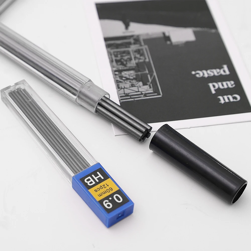 Metall-Druckbleistift 0,3/0,5/0,7/0,9/1,3/2,0mm Stiftminen Kunstzeichnen Schreiben Automatischer Bleistift Büro Schule Malbedarf – Detail 13