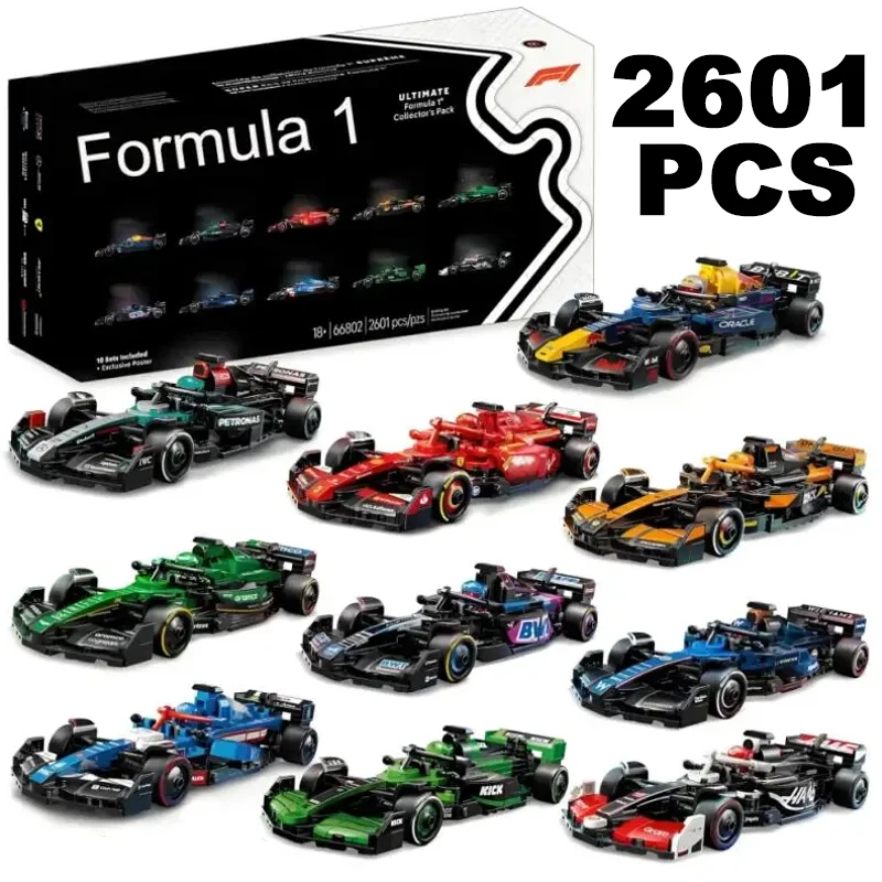

NEW 2601pcs Speed Champions Ultimate Formula 1 Collector Pack 66802 77242 77243 77244 77245 77246 77247 77248 77249 77250 77251