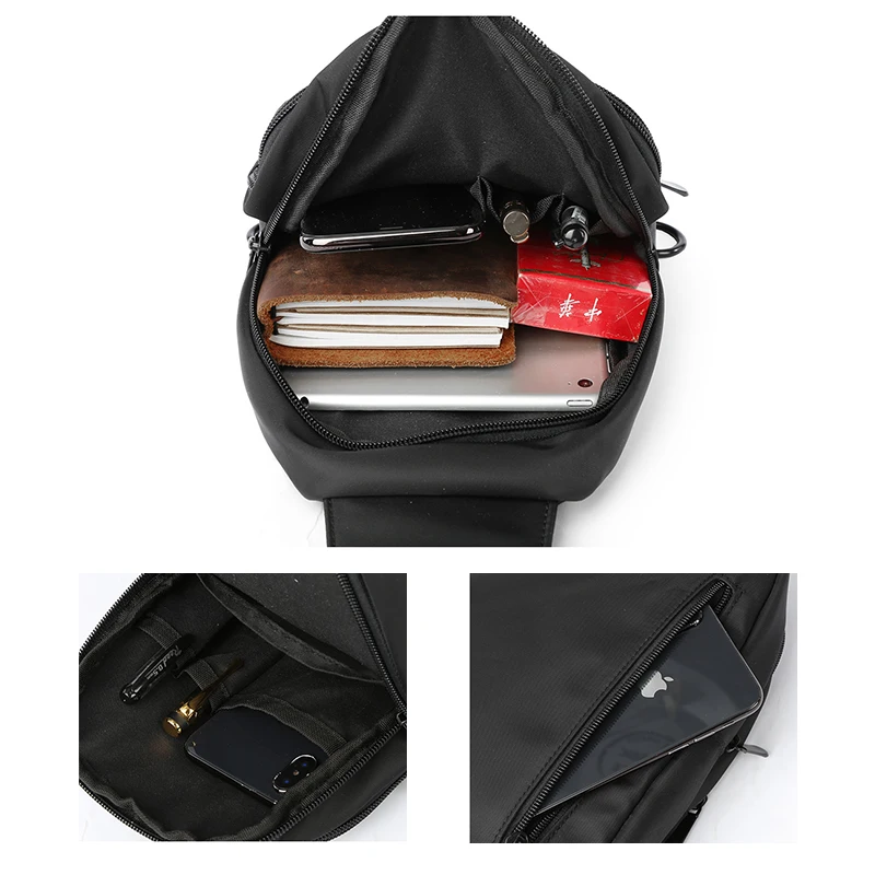 

Мужские нагрудные поясные сумки на ремне, противоугонные сумки через плечо, оксфордские повседневные сумки, спортивная байкерская сумка на открытом воздухе, повседневная сумка для пикника