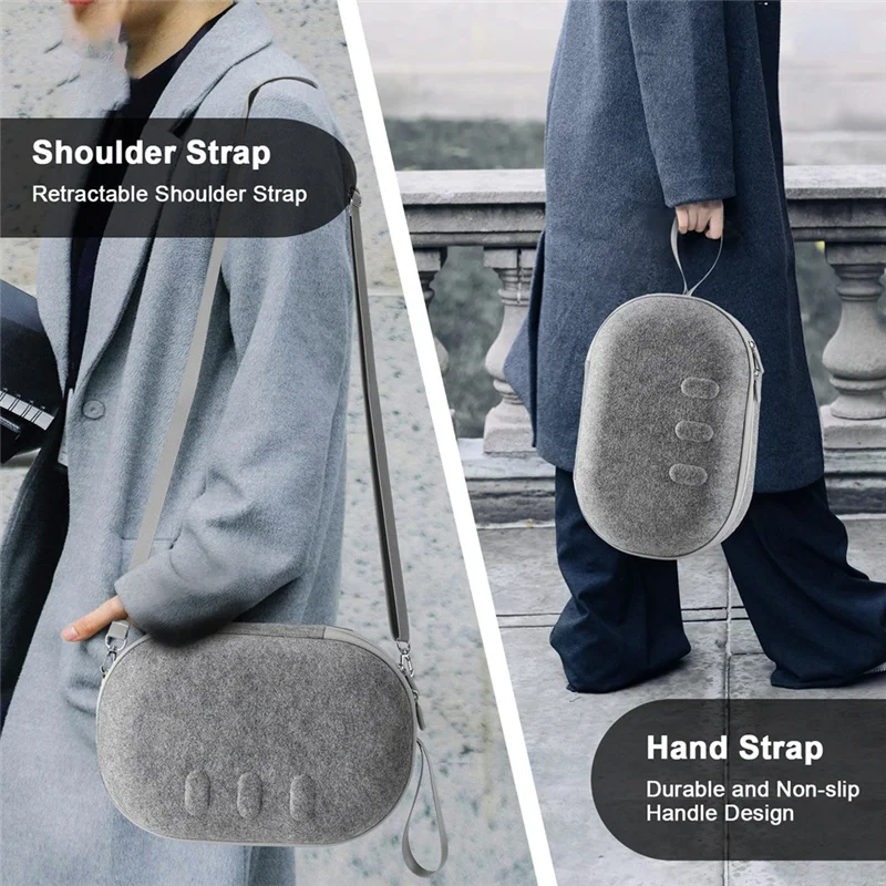 GO-EVA Hard Carrying Case For Meta Quest 3 Shockproof Case Bag Anti-Scratch Protective Case With Shoulder Strap