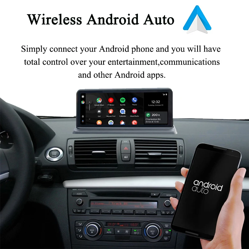 شاشة وسائط متعددة للسيارة من AUTOTOP ، مشغل سيارة أبل لاسلكي ، وحدة رأس أندرويد 12 للسيارة ، 2Din ، بي ام دبليو 1 سلسلة ، 120i ، E87 ، E81 ، E82 ، E88