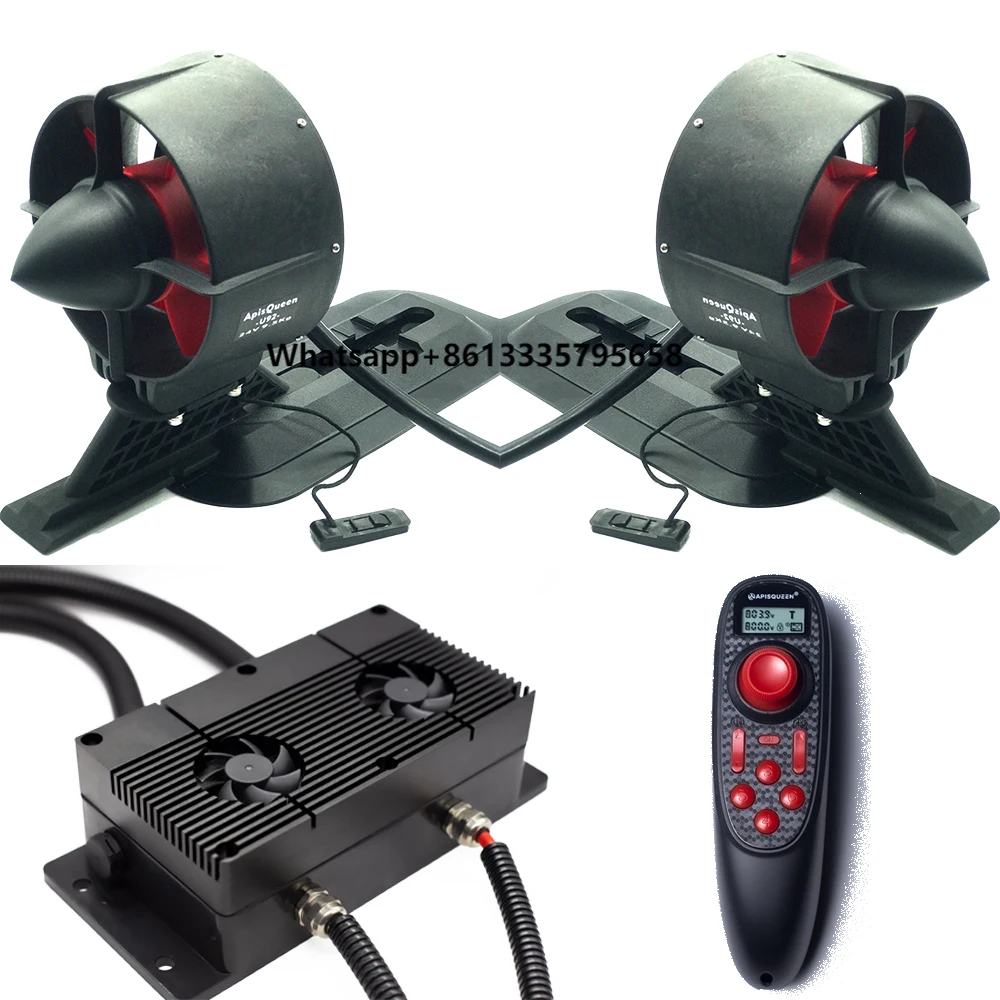 

APISQUEEN U92 Two Set Underwater Thruster 40lbs Thrust 12V/24V Portable Inflatable Boat Motor for Kayaks/Fishing Boats/Docks