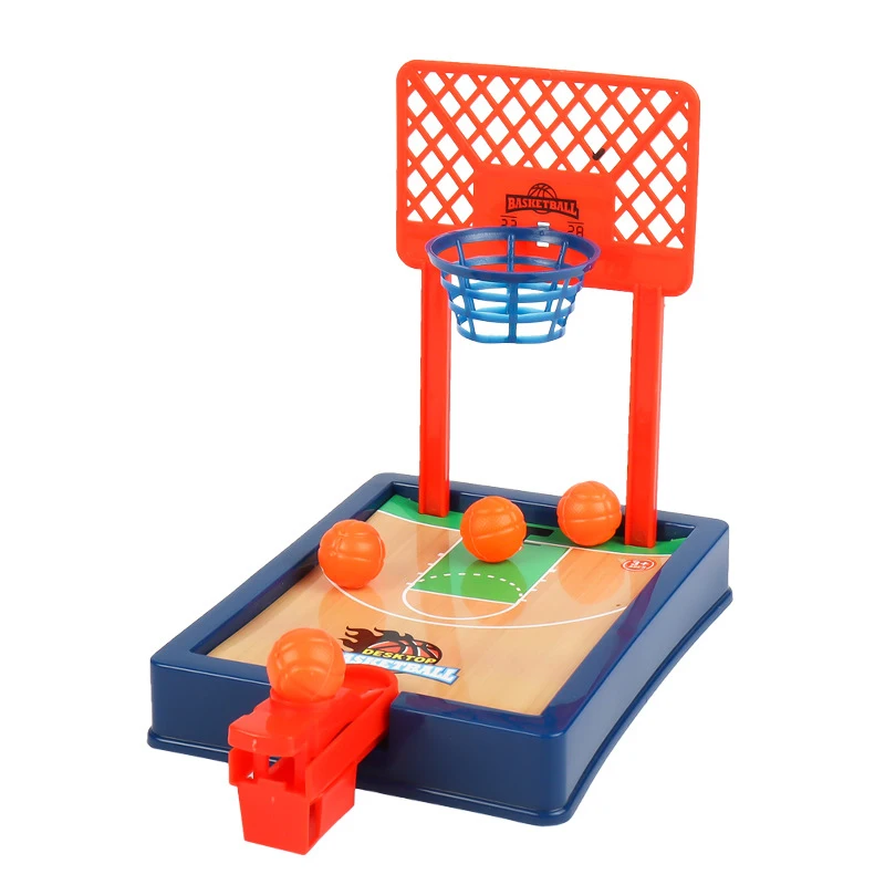 Mesin tembak bola basket jari Mini, mainan kecil interaktif menyenangkan Desktop bayi