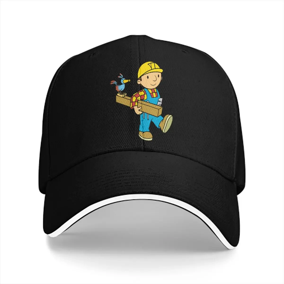 Summer Cap Sun Visor Happy Hip Hop Caps Bob The Builder Cartoon Peaked Hats