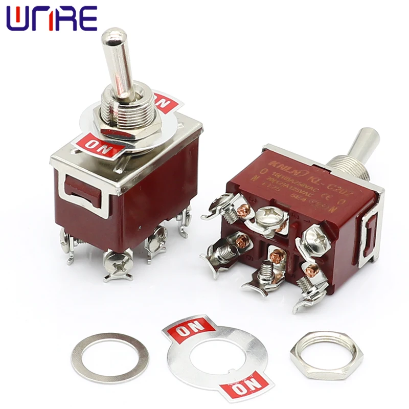 6pin Toggle Switch KL-C202 ON/ON Home Appliances Instrument Electronic Products Accessories Starting Button Rocker Swing Switch