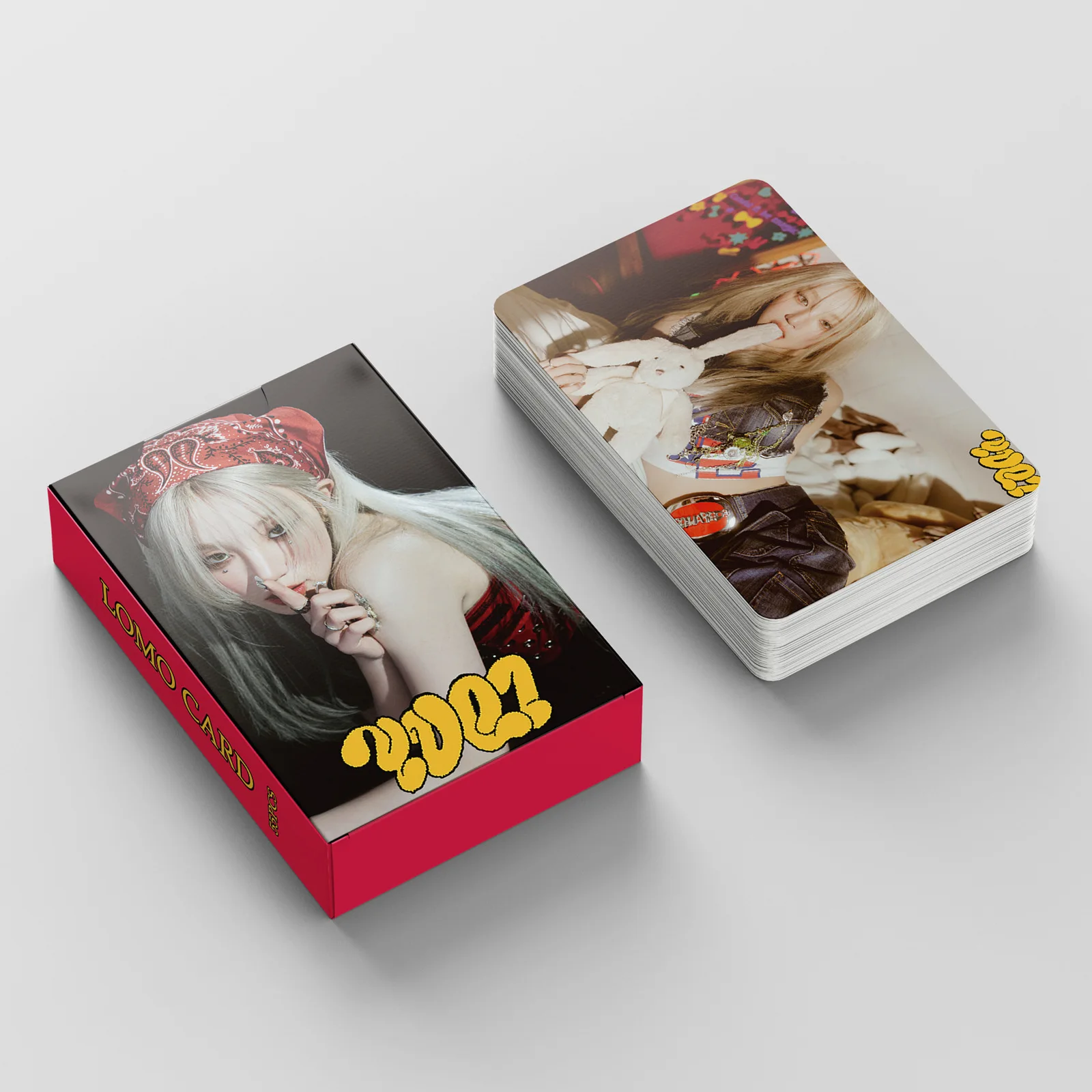 케이팝 GIDLE 로모 카드, 송 유치 솔로 포토카드, 새 앨범, G-idle 포토카드, 사진 인쇄 카드, 55 개