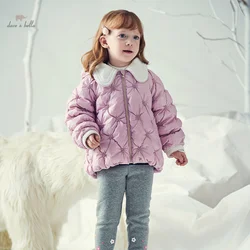 Dave Bella Children Girls Down Jacket 2023 Winter New Fashion Casual Short Padding Coat Noble Sweet Warm Outerwear DB4237258