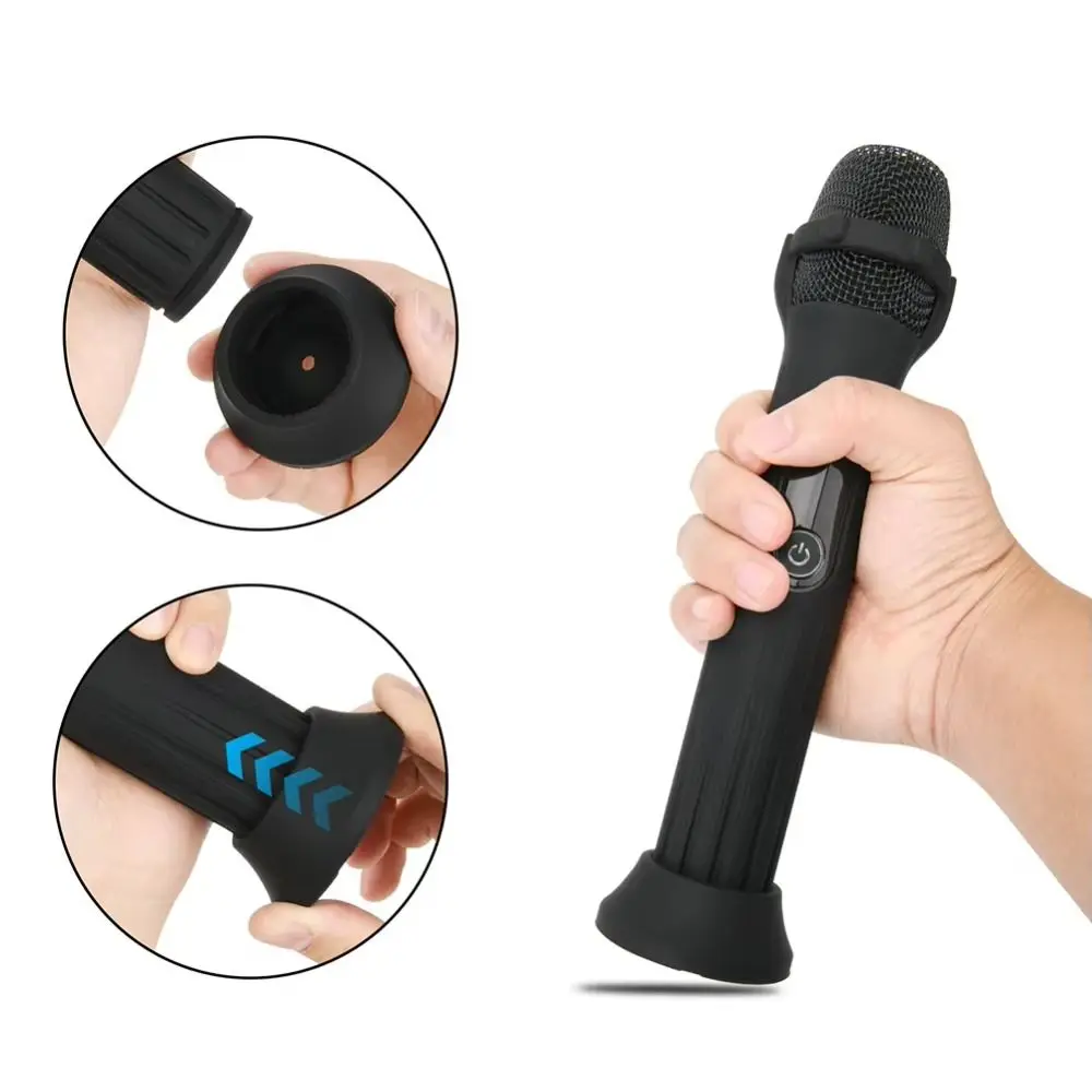 

Silicone Protective Case Enhanced Grip Anti Fall Microphone Stand with Base Cover Shell for JBL Wireless Microphone