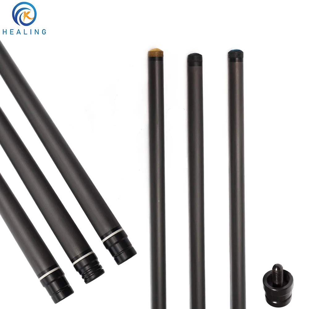 OKHEALING 100% Carbon Fiber Billiard Shaft Professional Black