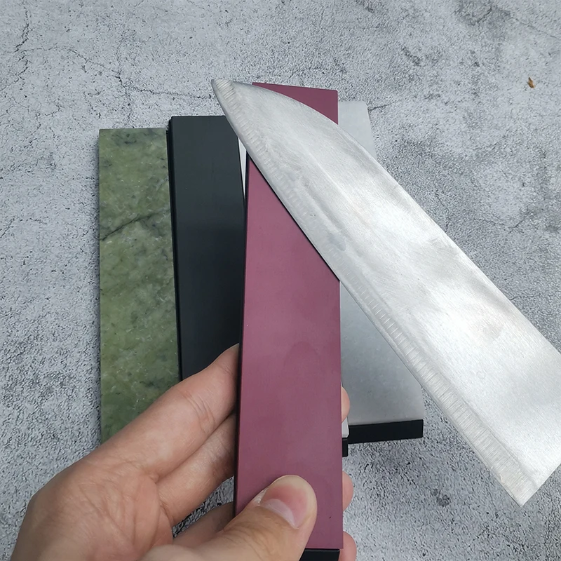 3000#-10000# Natural Agate Sharpening Stone Knife Sharpener Blade Kitchen Grander Fixed Angle Sharpener Whetstone with Base