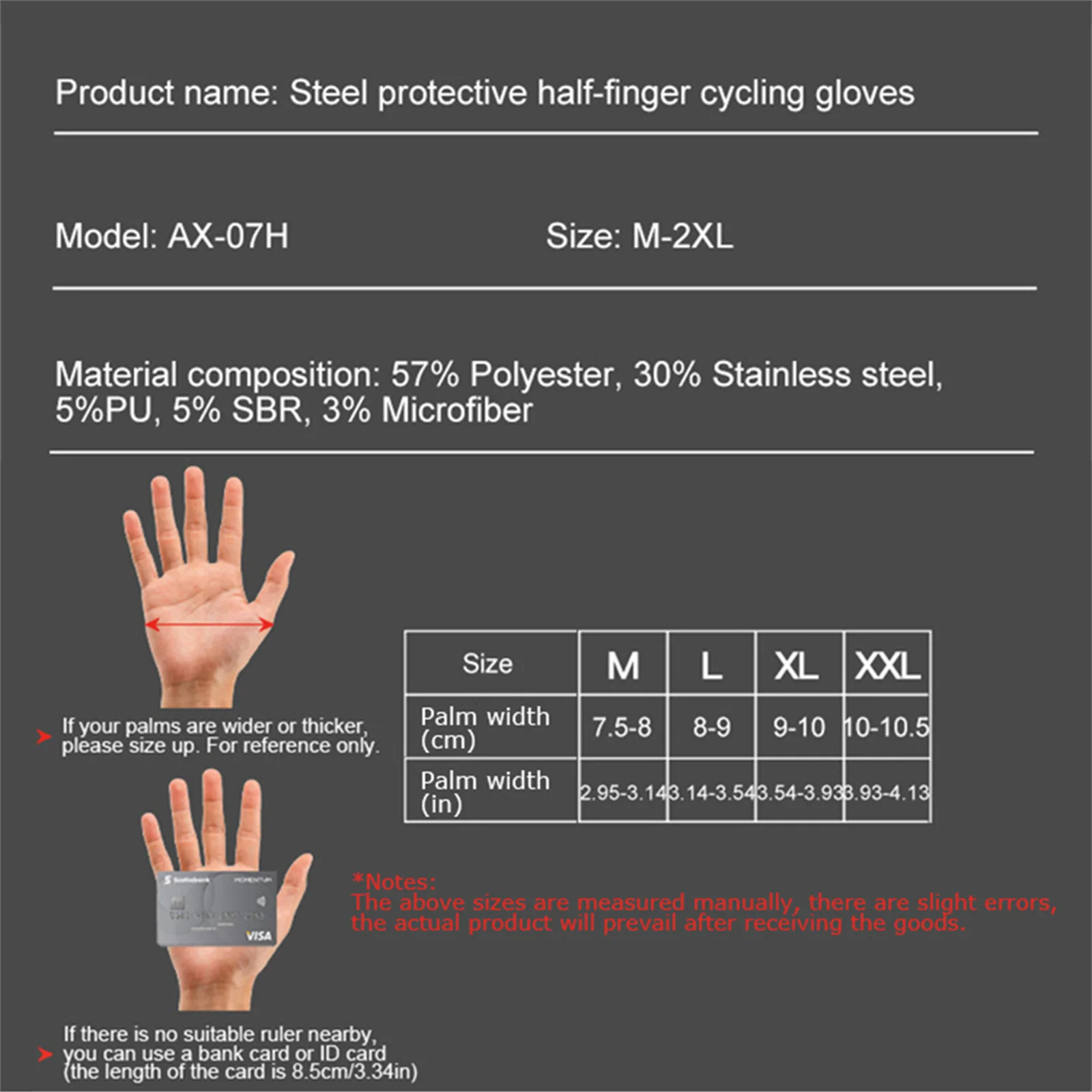 Axio novo aço luvas de proteção meio dedo anti-colisão anti-queda luvas de motocross resistente ao desgaste luva de moto respirável