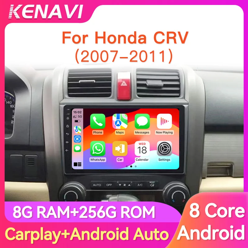 

2 Din Android Car Stereo Radio For Honda CR-V 3 RE CRV 2006-2012 Multimedia Player Navigation GPS Carplay Autoradio Head Unit