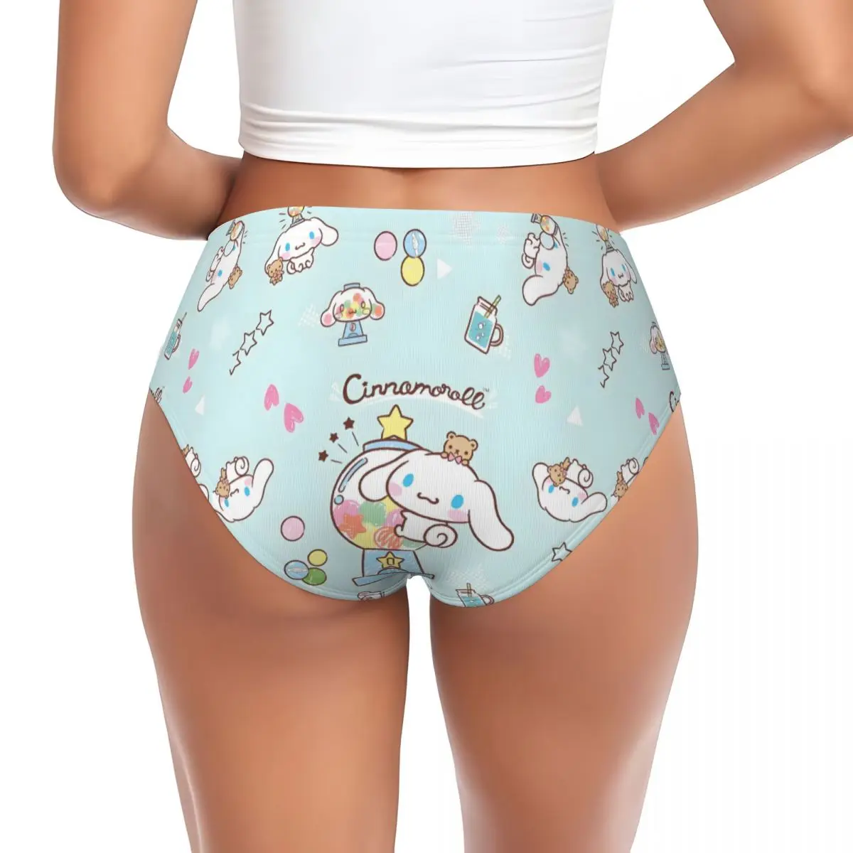 Biancheria intima popolare del comfort delle donne delle mutandine brevi calde dei cartoni animati Cinnamoroll personalizzati