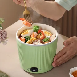 Portable Electric Cooker 0.8L Non-stick Rice Cooker Mini Hot Pot For Home Dormitory Multifunction Cooking Noodles