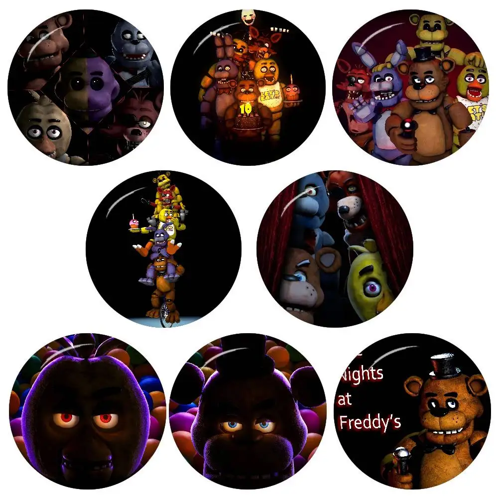 Pins de la Serie Cute de Five Nights at Freddy's, Divertidos Insignias con Dibujos Animados, Broches de Animales Interesantes para Mochilas y Ropa, Regalo