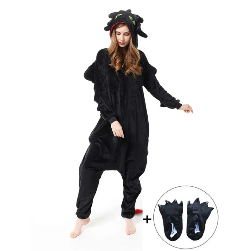 How to Train Your Dragon Toothless Onesies Adults Anime Cosplay Costume Pajamas Adults Piece Pyjamas Sleepwear