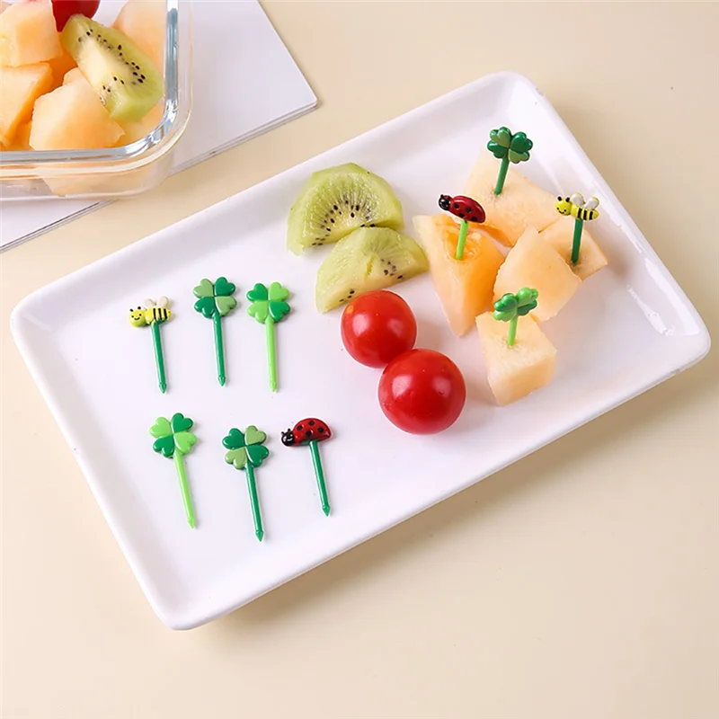

-AA04 Children's Fruit Pick Needle Sticks, Toothpick Decorations, Mini Fruit Cake Dessert Food Lunch Box Bento Accessories