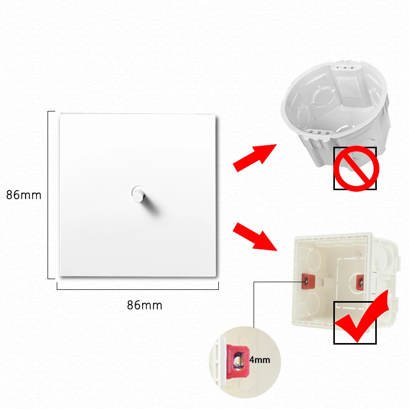 Interruptor de iluminação retro branco com painel de aço inoxidável, alavanca de latão de 2 vias, soquete europeu com botão USB, dimmer