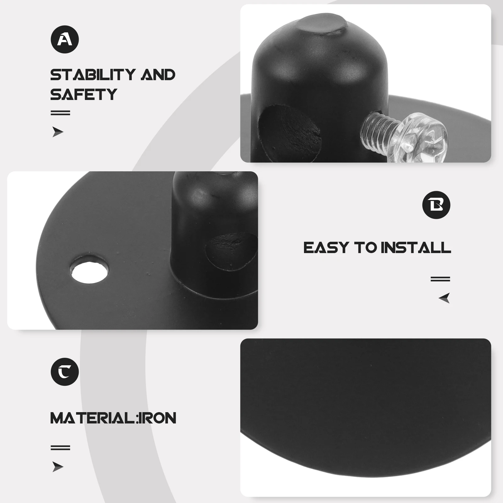 

2Pcs Black Wire Fixing Clips Cable Gland Connectors Strain Relief Grips Ceiling Lights Chandelier Cord Grips LED Bulb Tube
