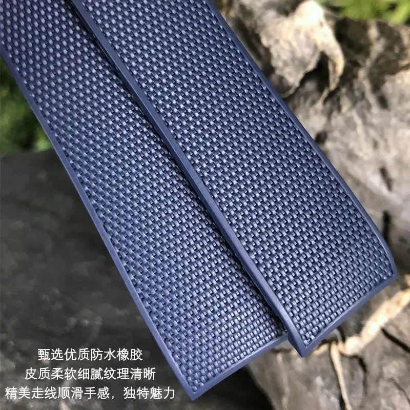 Rubber Silicone Watch Strap Waterproof Watchband for Longines Strap for Conquest HydroConquest L3.742 782 Series 21mm