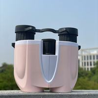 SUNCORE 10x25 Binoculars High-Powered Pink Lightweight Optimal for Hunting Hiking Bird Watching - Perfect Gift Idea