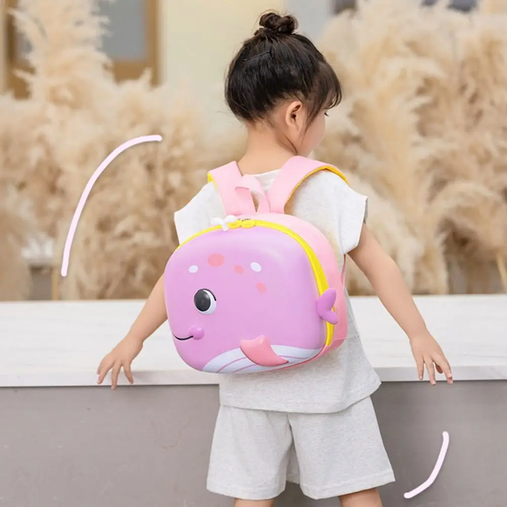 Regalo Cartoon bambini borse da scuola animali 3D Casual zaino rigido a guscio d'uovo EVA Hard Shell grande capacità carino borsa a tracolla libro