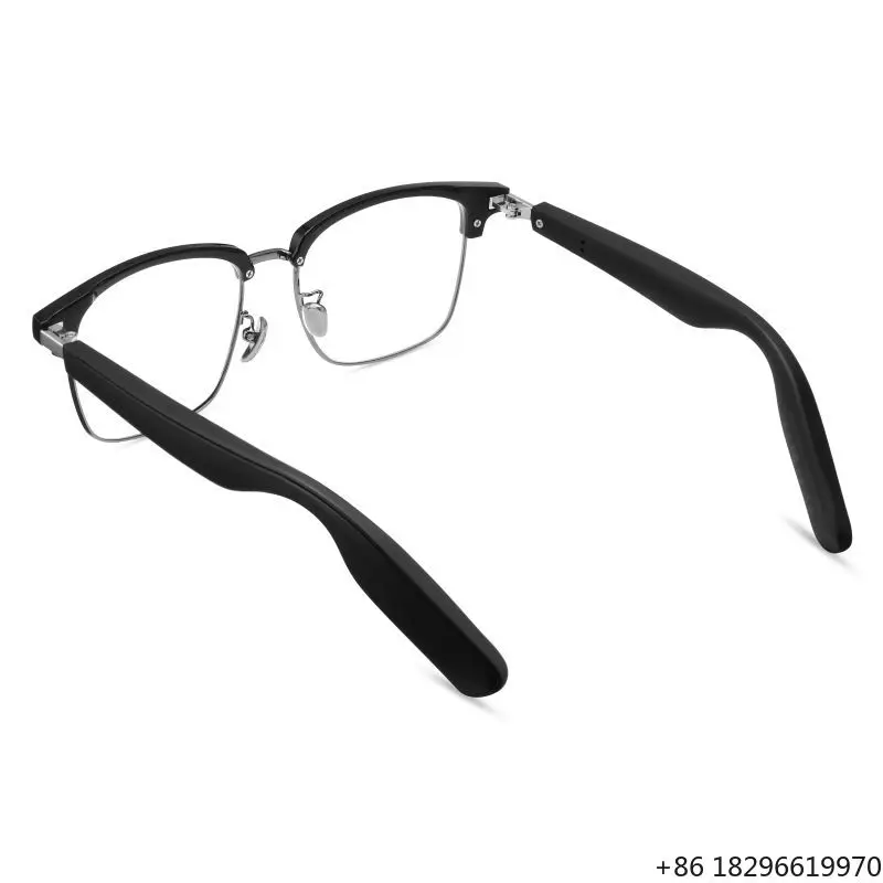 Waterproof Metal Frame AI Smart Glasses Magnetic Charging Real Time Translator International Travel VR AR Eyewear