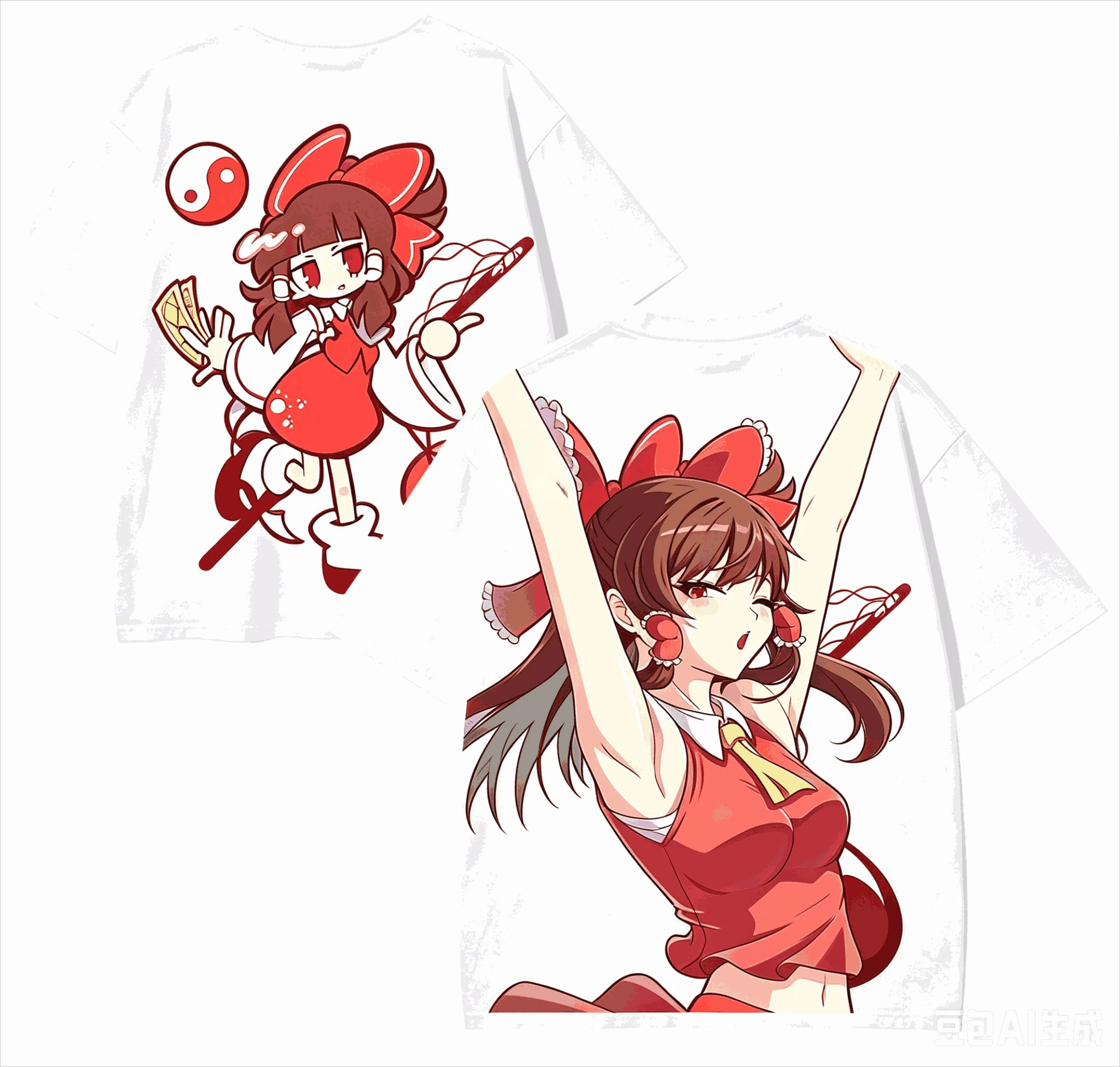 Touhou Project Anime Lover T-shirt Harajuku Cotton New Model High Street  Oversized Unisex Retro Fashion Plus Size Breathable