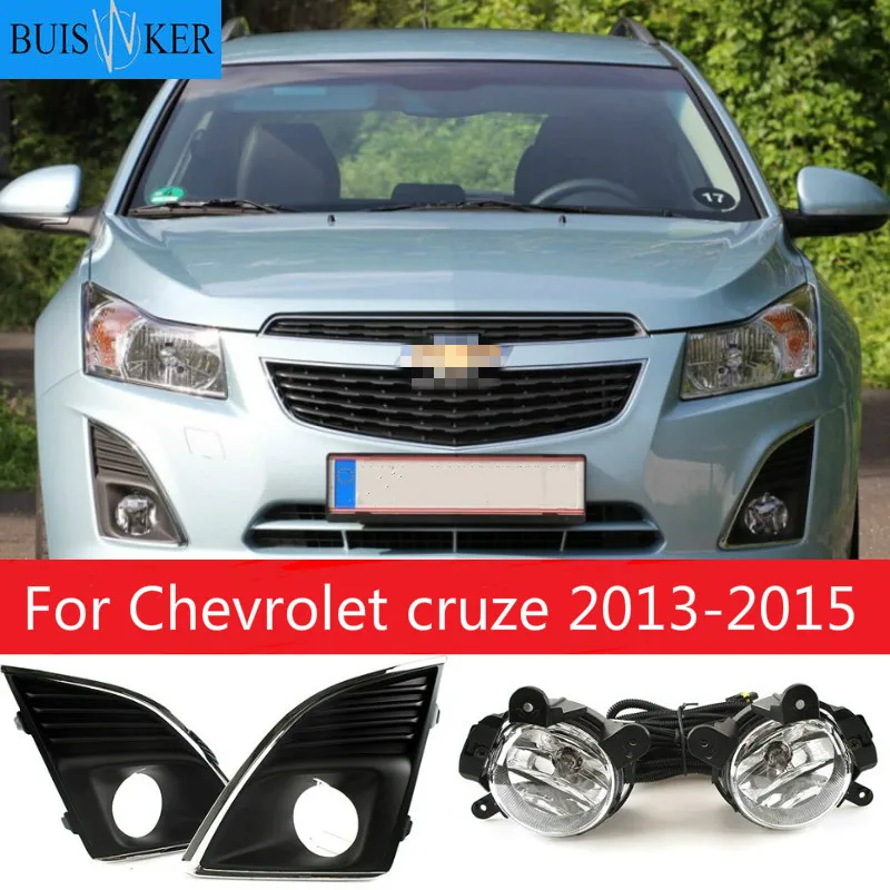 

For Chevrolet cruze led fog light 2013-2015 Fog Lamps DRL headlights foglights covers frame grille wiring harness kit