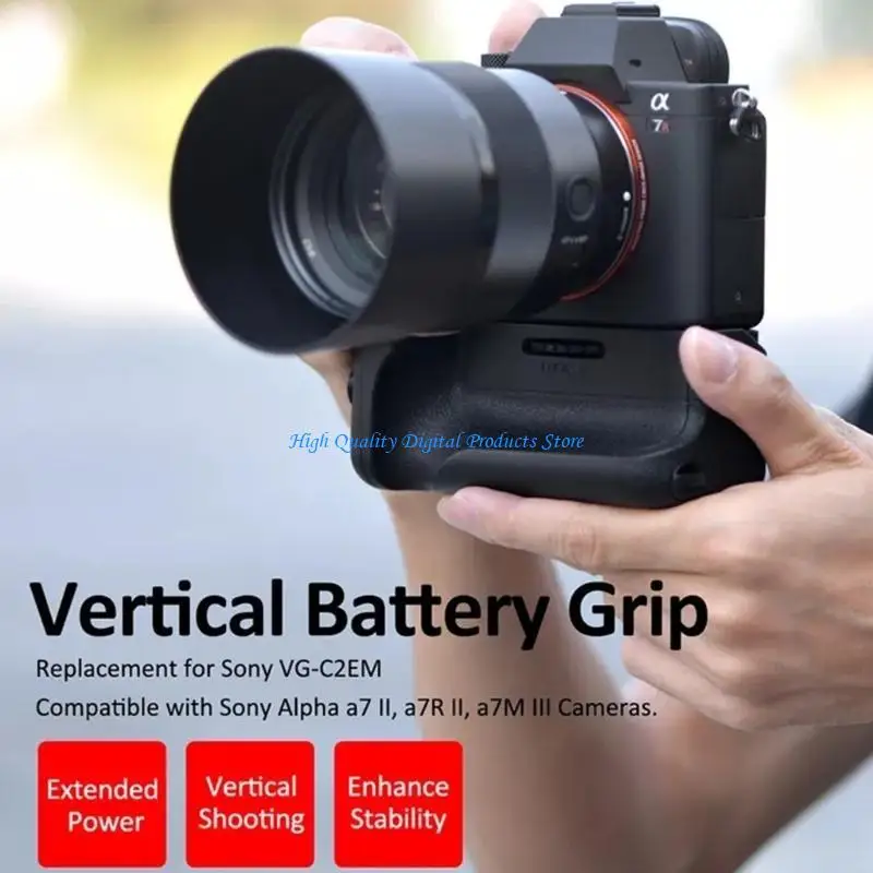 U2JE VG-C2EM Вертикальная ручка для беззеркальных камер A7II A7R2 A7M2 A7S2 Батарейная ручка