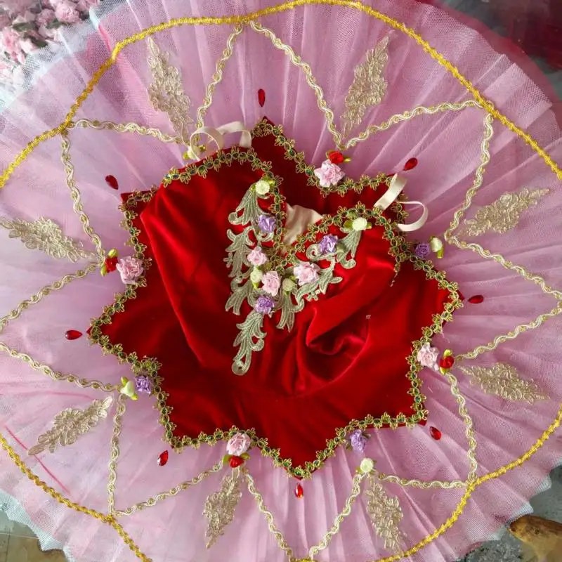 Tutús de balé profissional vermelho, meninas, crianças, competição, patinação artística, vestido adulto, mulher, roupas de balé, prato, tutus, roupa de jantar
