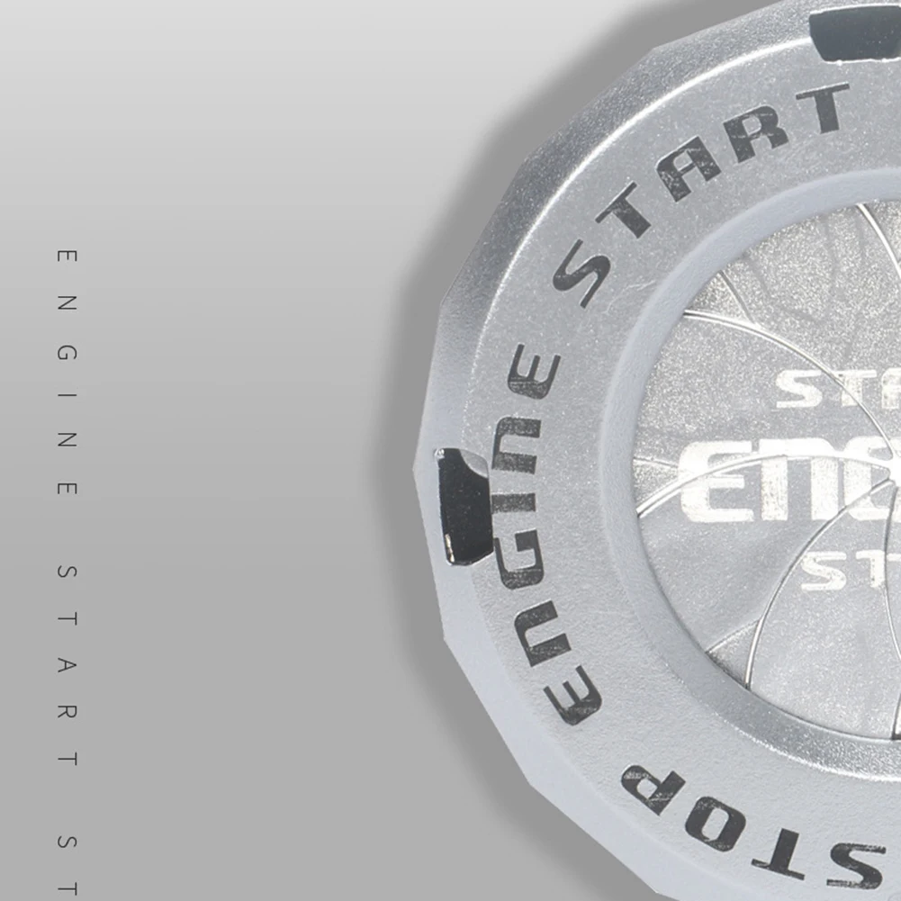 Car Button Ignition Switch Rotating Protective Cover Decoration ABS Button Protective Cover