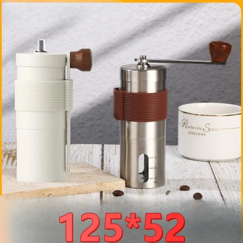 

Manual Coffee Grinders Hand Espresso Ergonomic Beginners Operate Practical Base Adjustable Slim Iron Deflector Large-Capacity