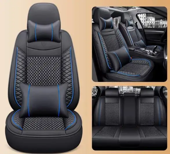 

Good quality! Full set car seat covers for Mitsubishi Outlander 2025-2008 5 seats breathable seat case durable seat cushion