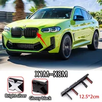 3D Car Front Grille Emblem X1 X2 X3 X4 X5 X6 X7 M logo M1 M2 M3 M4 M5 M6 M7 competition Decor Accessories For BMW car styling