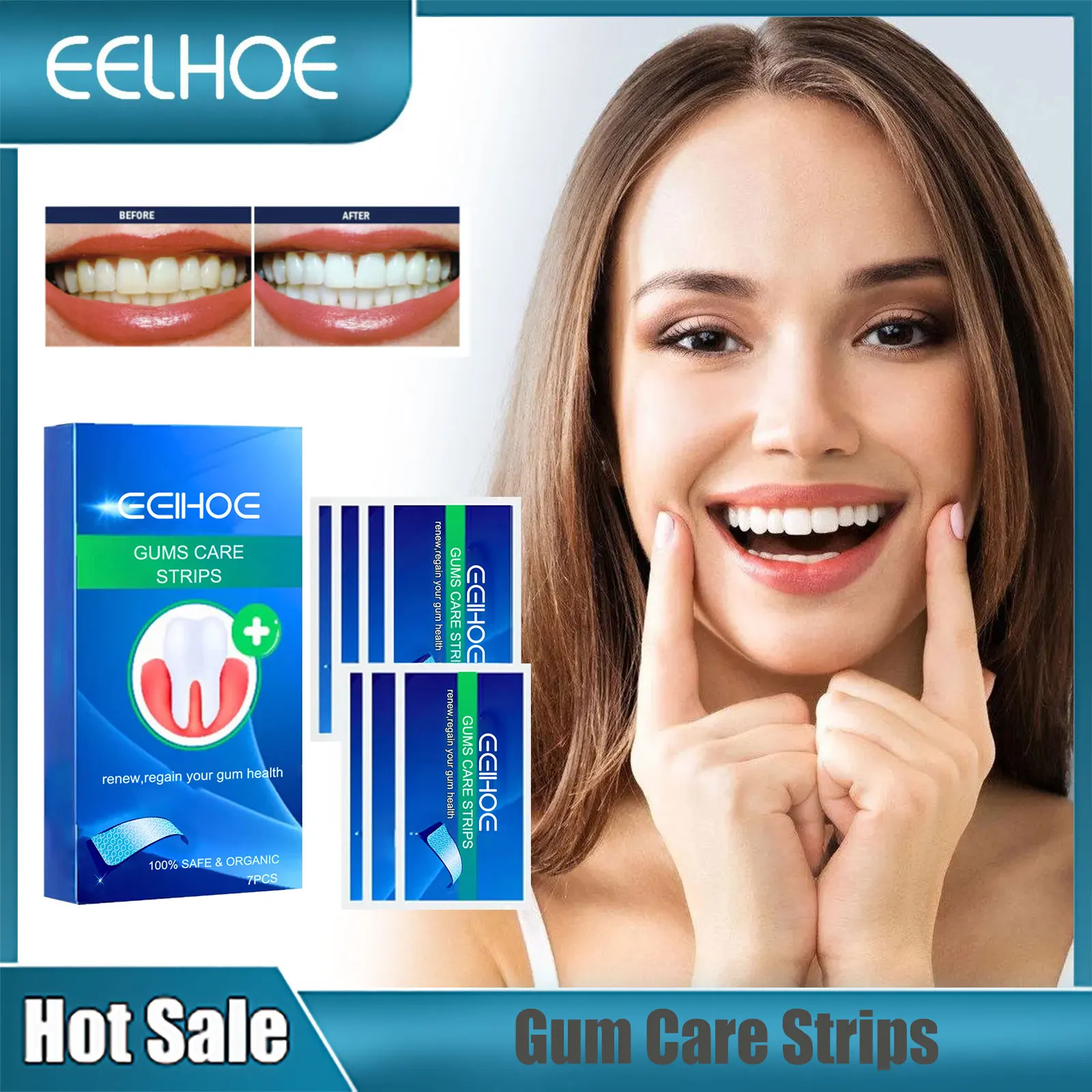 Gum Repair Strips Prevent Decayed Treatment Gingival Relieve Swelling Pain Dental Teeth Cleansing Oral Hygiene Care Whiten Patch