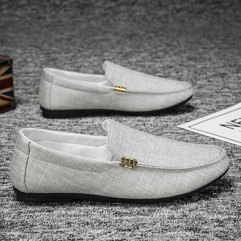 جديد ربيع وصيف 2025 حذاء رجالي بدون كعب من جلد البولي يوريثان حذاء قارب للقيادة حذاء دوغ غير رسمي حذاء بدون كعب ناعم يسمح بالتهوية حذاء رجالي مسطح #2