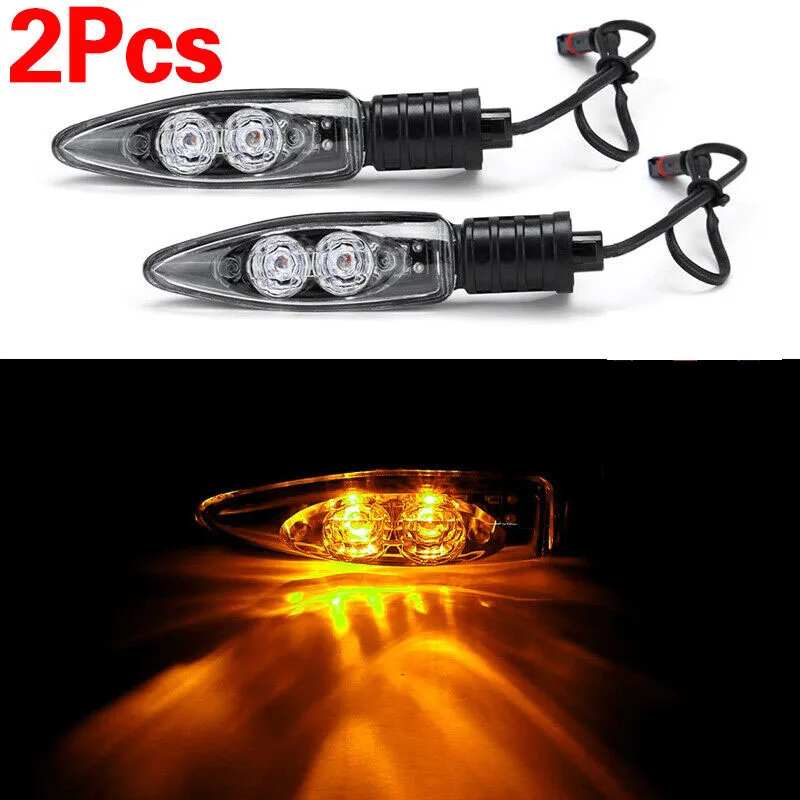 

1Pair Motorcycle Front LED Indicators Turn Lights For BMW R1200GS F800GS S1000RR F800R HP2 HP4 Sport G450X F800ST Accessories