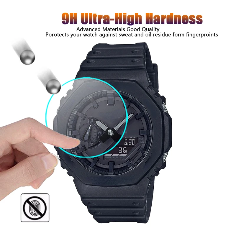 3Pcs Tempered Glass Film For Casio G Shock GA-2100 GA-2000 GA-2110 GM-2100 GMA-S2100 GA-2200 GA-B2100 GMA-S2100 Screen Protector