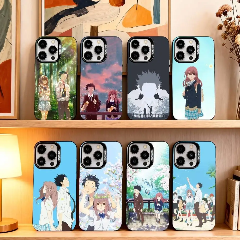 

A S-Silent V-Voice Phone Case For iPhone17,16,15,14,13,12,11 Plus,Pro Max Black Candy silver phone case