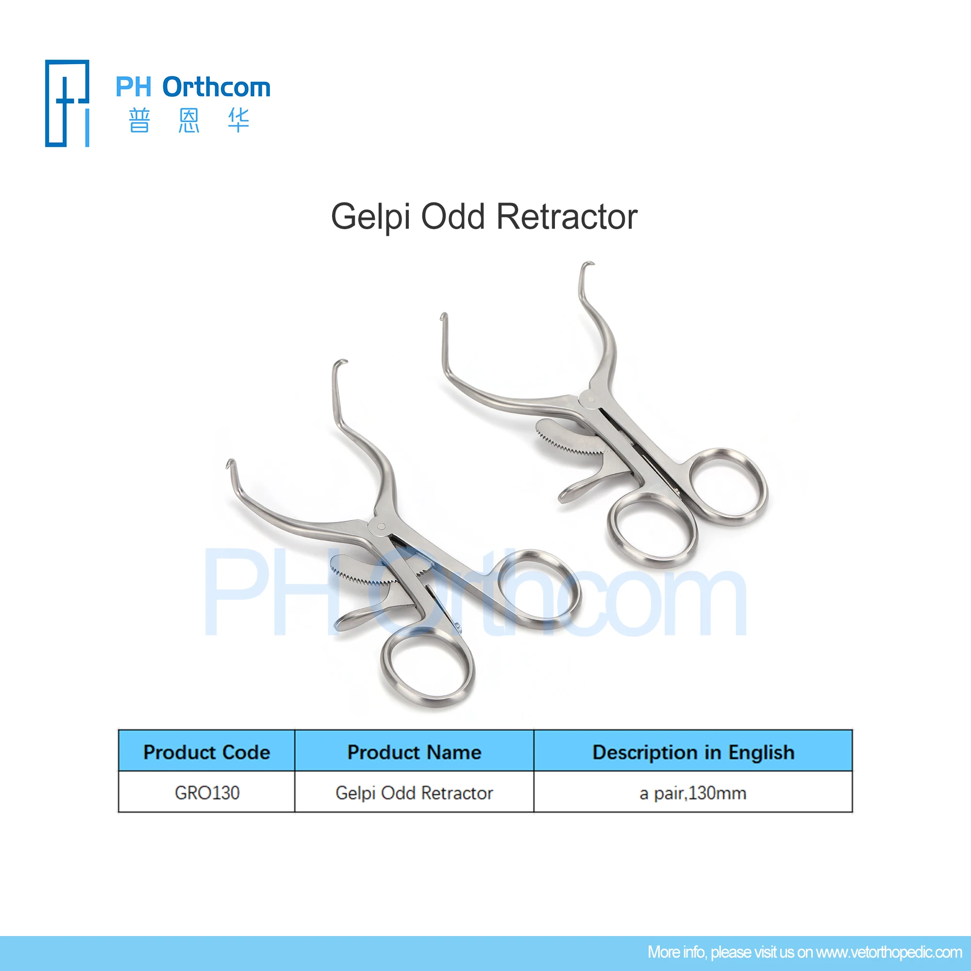 Gelpi Odd Retractor Veterinaria Mascotas Pets Medical Supplies and Equipment Instrument Acceserios