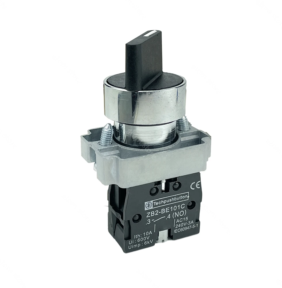 10pcs/Lot XB2BD21 XB2BD23 XB2BD25XB2BD25 power switch short handle self-locking master knob switch 22mm image 6