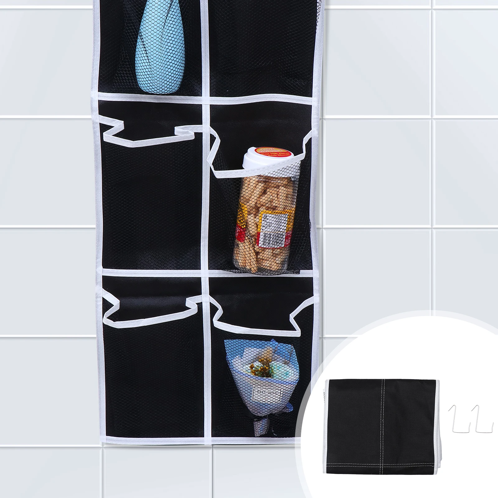 

12 Pockets Hanging Storage Bag Mesh Organizer Wall Mounted Shoe Hanger Space Saver Home Toy Breathing Fabric Door Shelf Storage