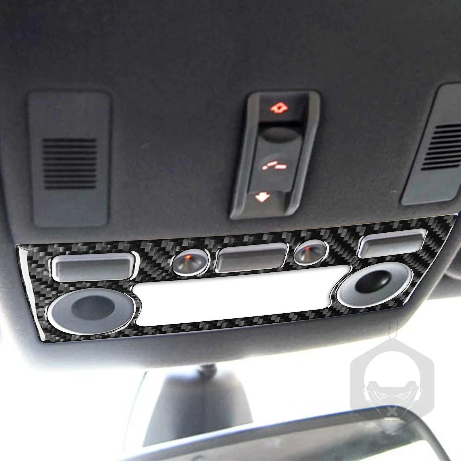 For BMW 5 Series E60 2004-2010 Accessories Carbon Fiber Car Interior Roof Reading Light Set Speak Panel Trim Sticker Decoration - view 3
