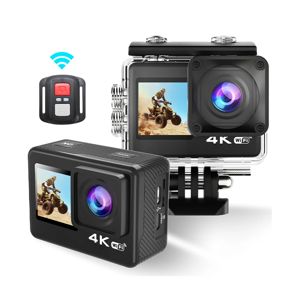 

Original brand new Tr·end Au·sek style Self Timer Dual Screen 4K 30fps Interchangeable Lens Sport Action Camera E·ken 4k Ultra H