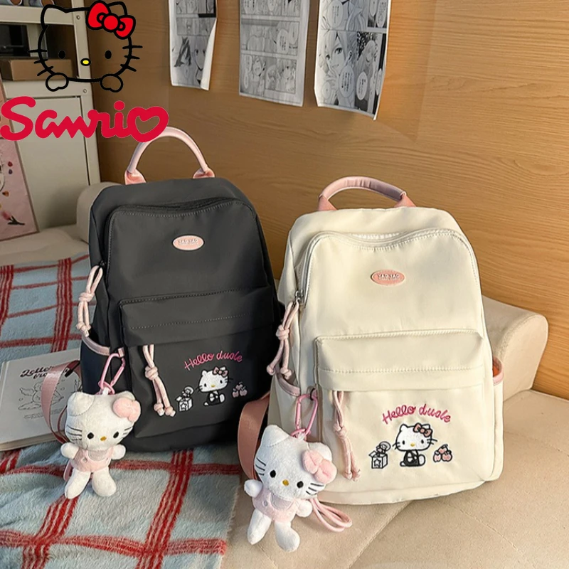 

Hellokitty New Women's Backpack Fashion High Quality Lightweight Women's Backpack Solid Color Multifunctional Travel Storage Bag
