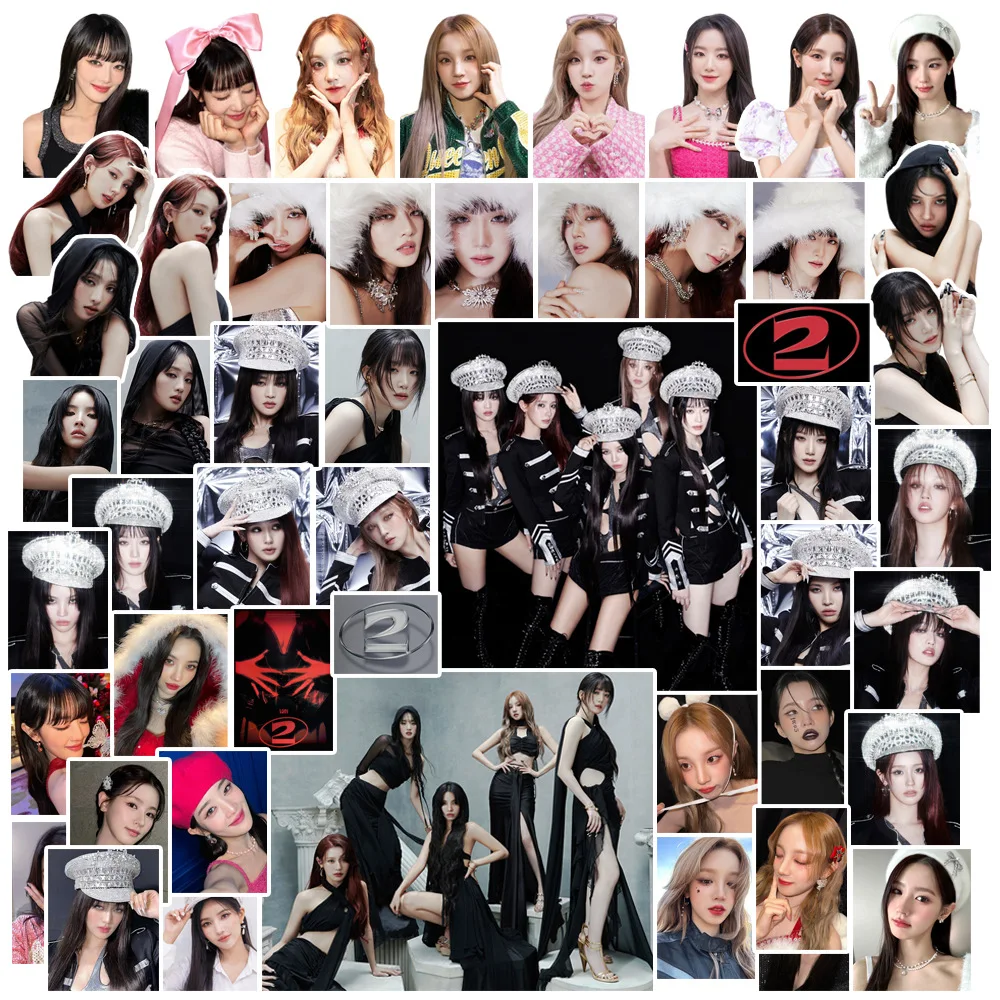 105pcs/set Kpop GIDLE INEVER DIE Stickers Album Lomo Cards (G)I-DLE Girls I Burn Photo Card Minnie Postcard Stickers Fans Gift