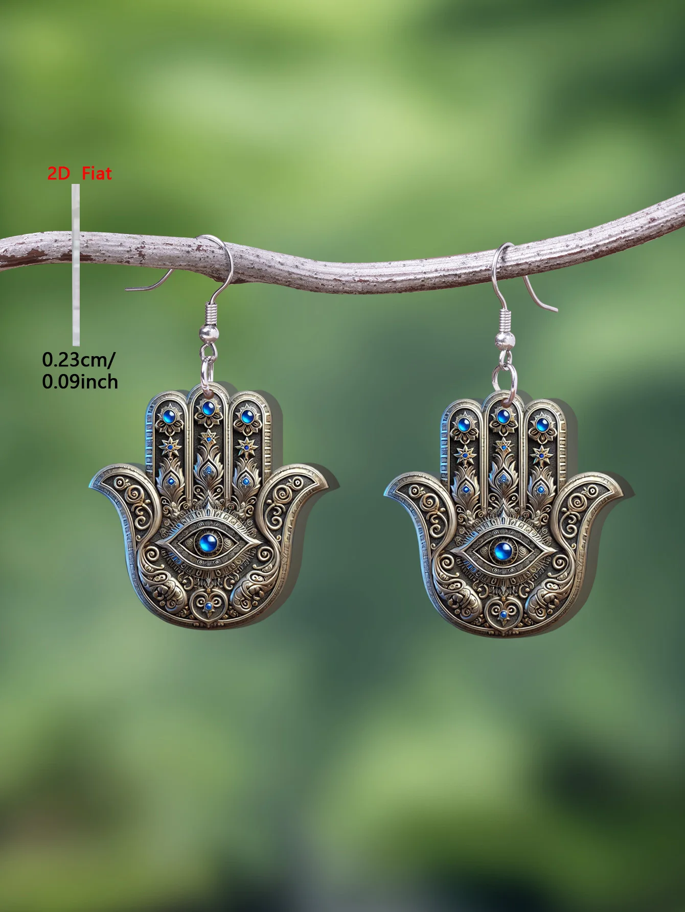 1 Pair of 2D Flat-1Pair Abstract Palm Pattern Acrylic Pendant Drop Earrings, Classic Minimalist Style Jewelry Earrings for Women Suitable for Parties, Vacations, and Everyday Wear
